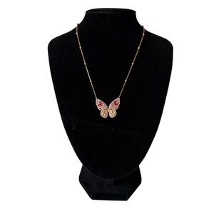 Giani Bernini NWT Gold over Sterling Silver Multicolor Butterfly Necklace